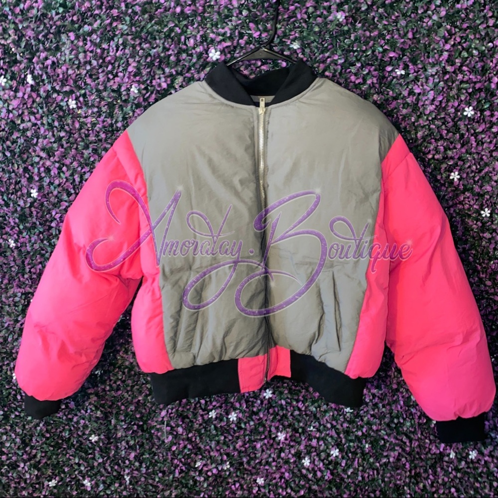 Fantasia oversized bomber jacket